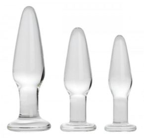 Prism Dosha 3 Piece Glass Anal Plug Kit