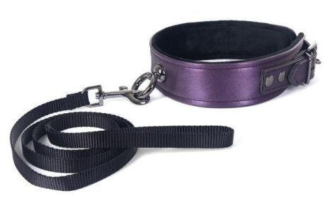 Spartacus Collar &amp; Leash- Galaxy Legend Purple