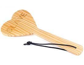 Spartacus Wood Paddle Heart Shape Slave