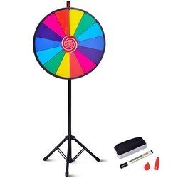 "24"" Editable Dry Erase Extension Base Fortune Spinning Game"